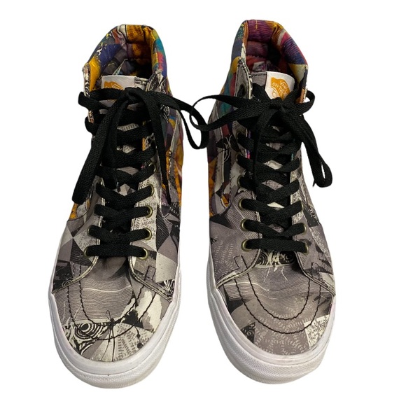 Van Off the Wall Abstract Sk8HI Multi Colour Unisex Sneakers Size 8.5 - Picture 3 of 11
